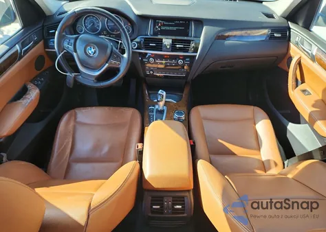 2016 BMW X3 xDrive28I z USA, uszkodzony, nr VIN 5UXWX9C58G0D64048